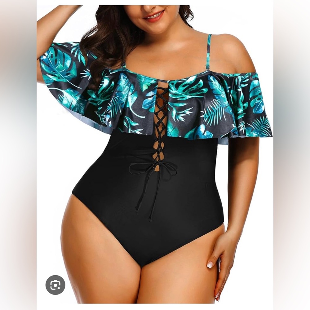 🌴🌴Aqua Eve ruffled swimsuits